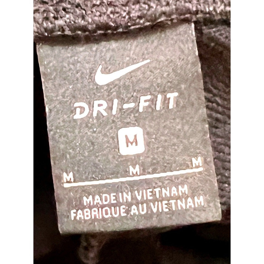 Nike Jogger Sweatpant Womens Medium Black- Pink Dri-FIT Good Script Logo Stripe - Picture 3 of 7